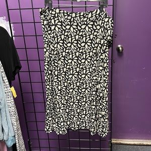 💜Monoprix Femme Black Tan Skirt L